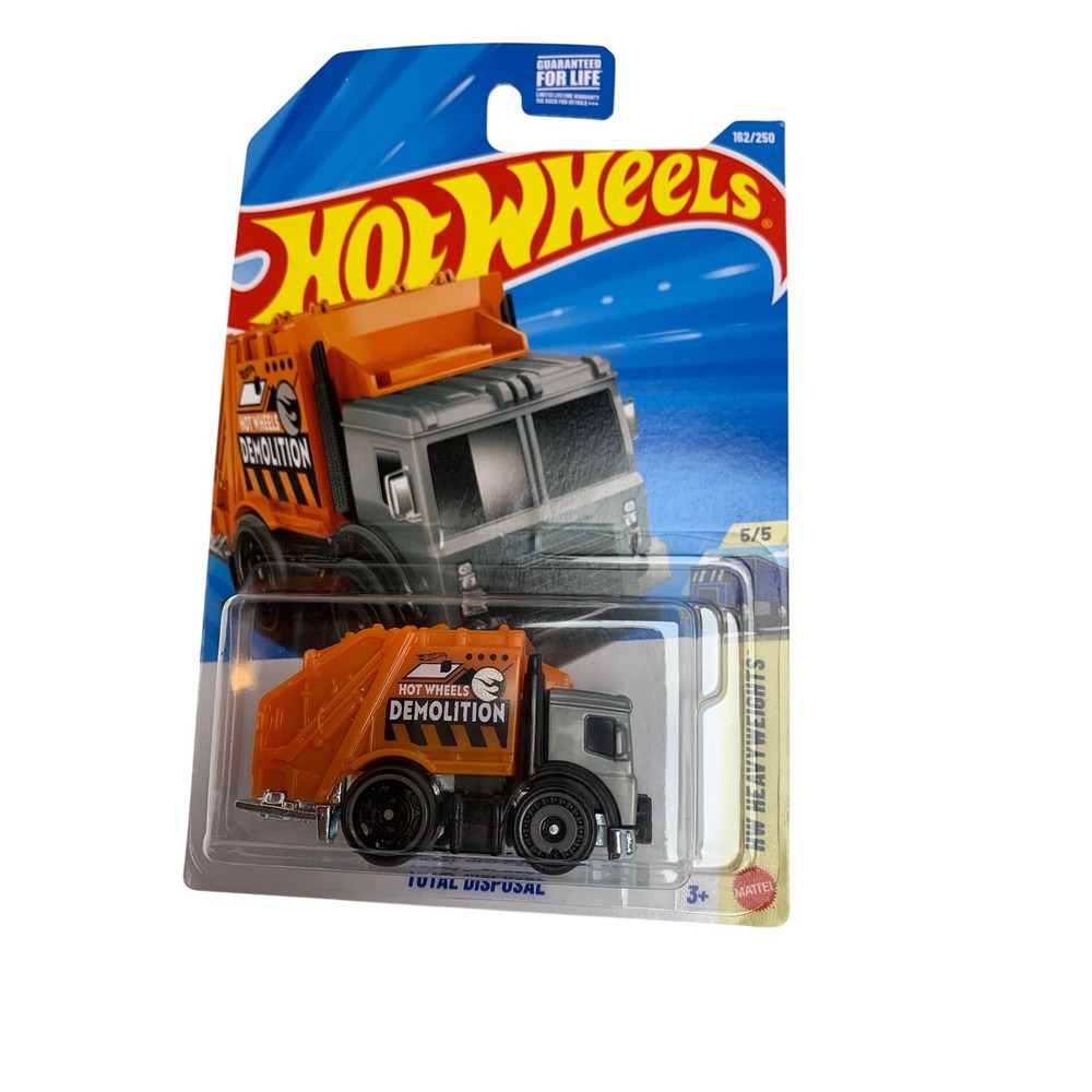 Hot Wheels Total Disposal Treasure Hunt HW Heavyweights Orange Garbage‎ Truck